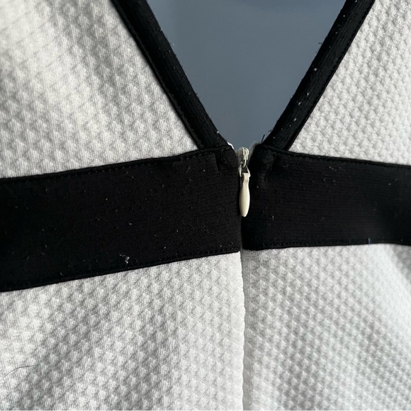 Bebe White Mini Dress with Black Trim - Size Small - Perfect for Summer Parties! - Picture 5 of 9